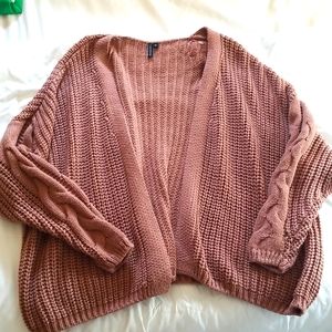 Oversized brown cardigan. Size Medium.